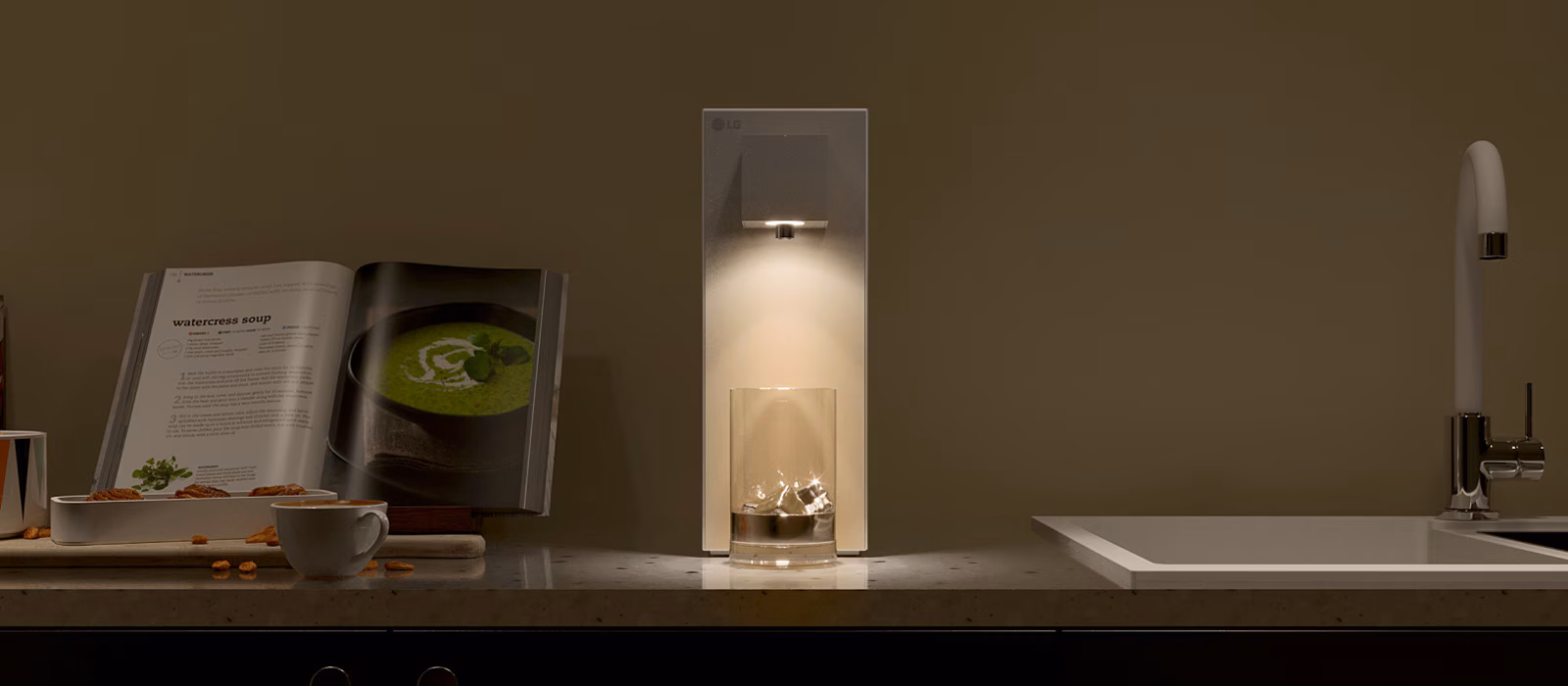 LG PuriCare WD210MN — Mood Lighting Warmbeige