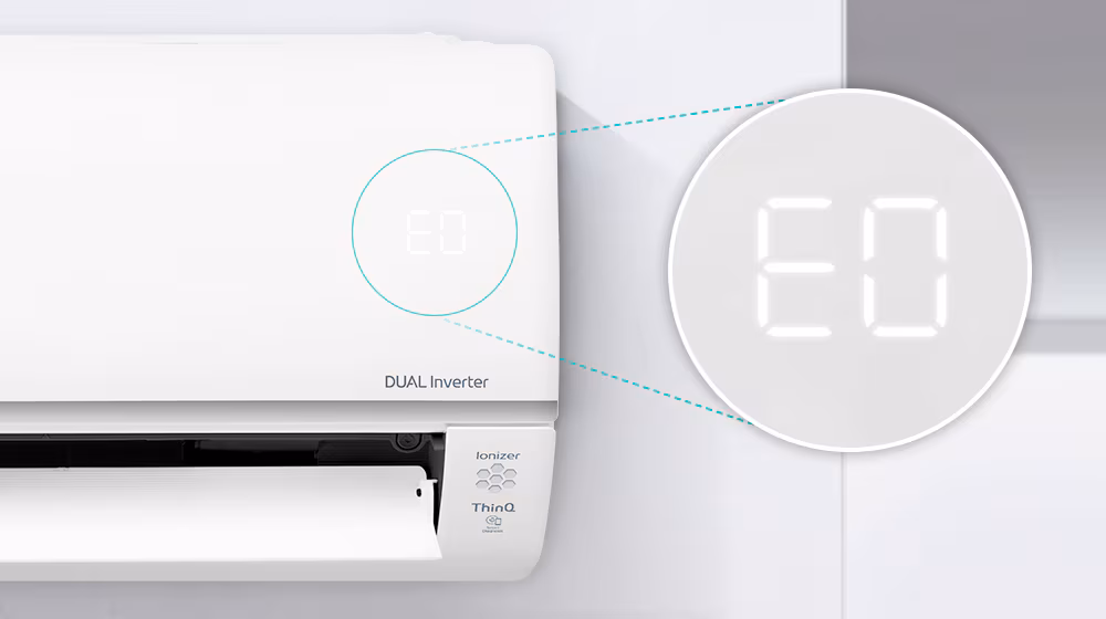 Paparan LED LG DUALCOOL Dual Inverter Premium
