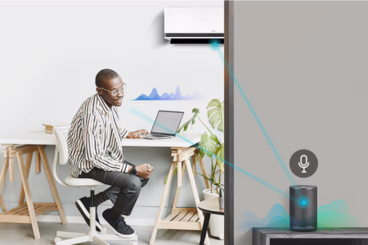 LG ThinQ dan kawalan suara untuk LG DUALCOOL AI