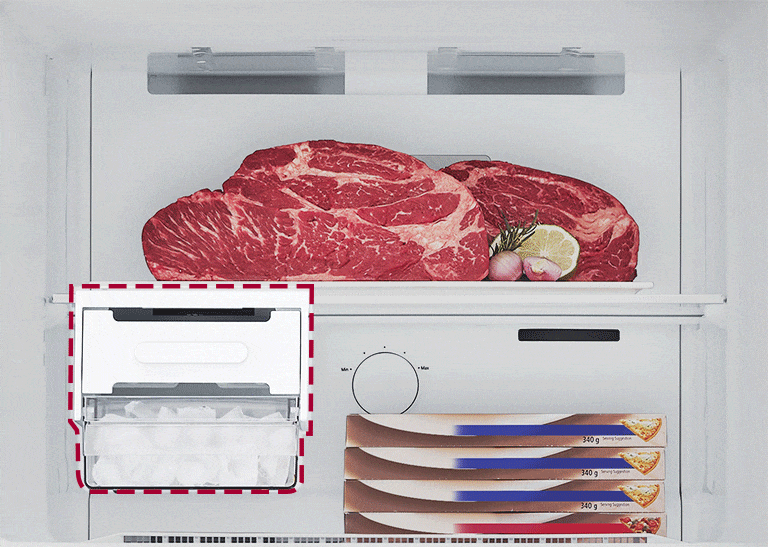 Moving Ice Maker LG Top Freezer 493L