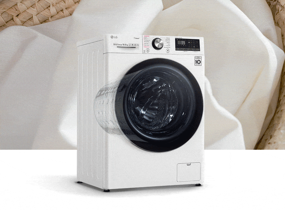 Kapasiti lebih besar LG Front Load Washer 10.5kg