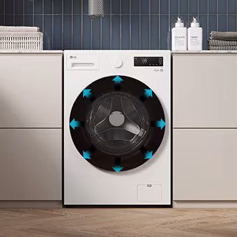 Kapasiti besar LG Front Load Washer 20kg