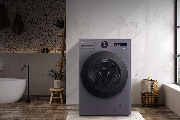 Reka bentuk minimalis LG WasherDryer 15/8kg