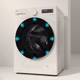 Kapasiti besar LG WasherDryer 15/8kg