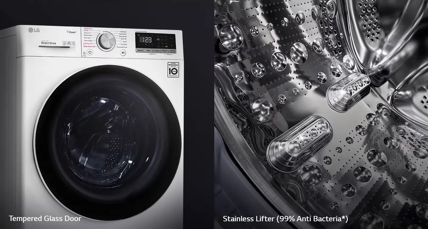 Ketahanan LG Front Load Washer 10.5kg