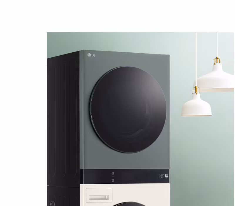 Warna Nature Green dan Nature Beige LG WashTower 25/20kg