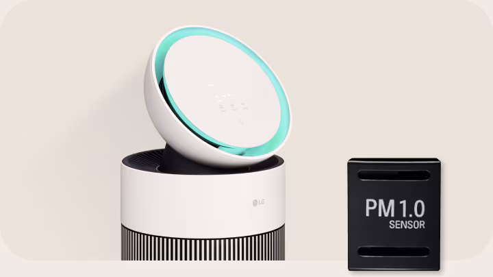 Sensor PM1.0 masa nyata LG PuriCare AeroBooster Pet
