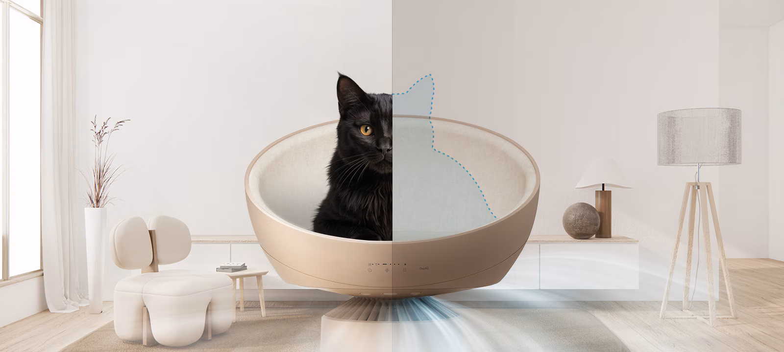 Cat Relax Mode LG PuriCare AeroCatTower