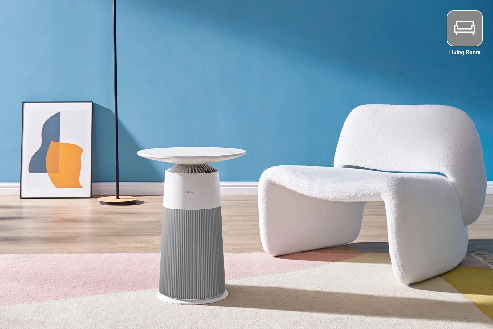 LG PuriCare AeroFurniture dalam ruang hidup — foto 1