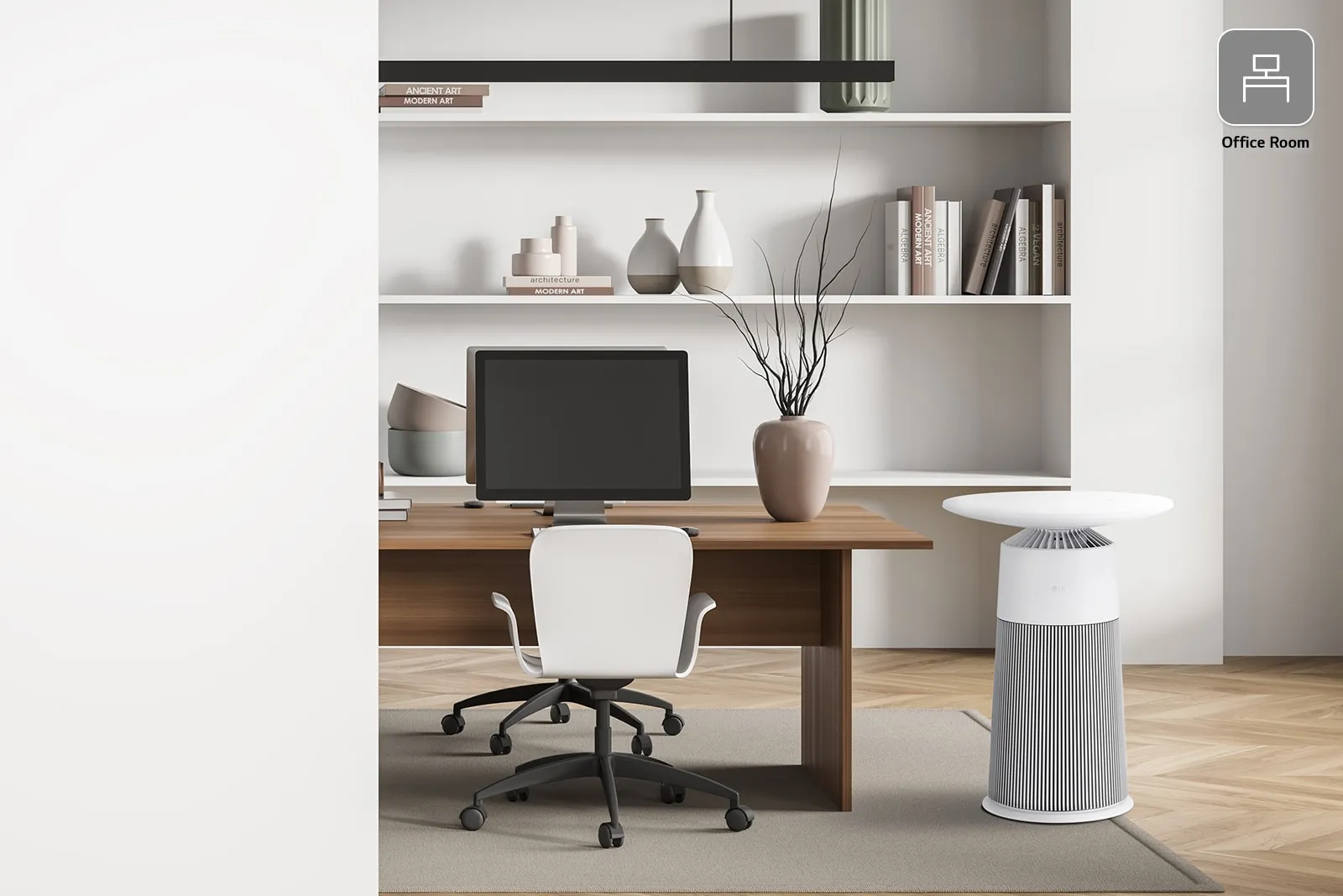 LG PuriCare AeroFurniture dalam ruang hidup — foto 10