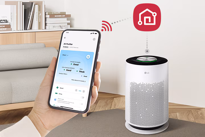 LG ThinQ kawalan jauh LG PuriCare 360 HIT Pet