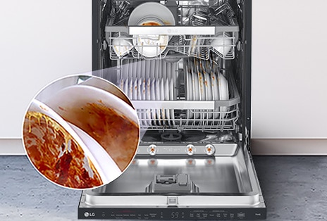 Jimat masa dengan stim pra-basuh LG QuadWash Dishwasher Matte Black