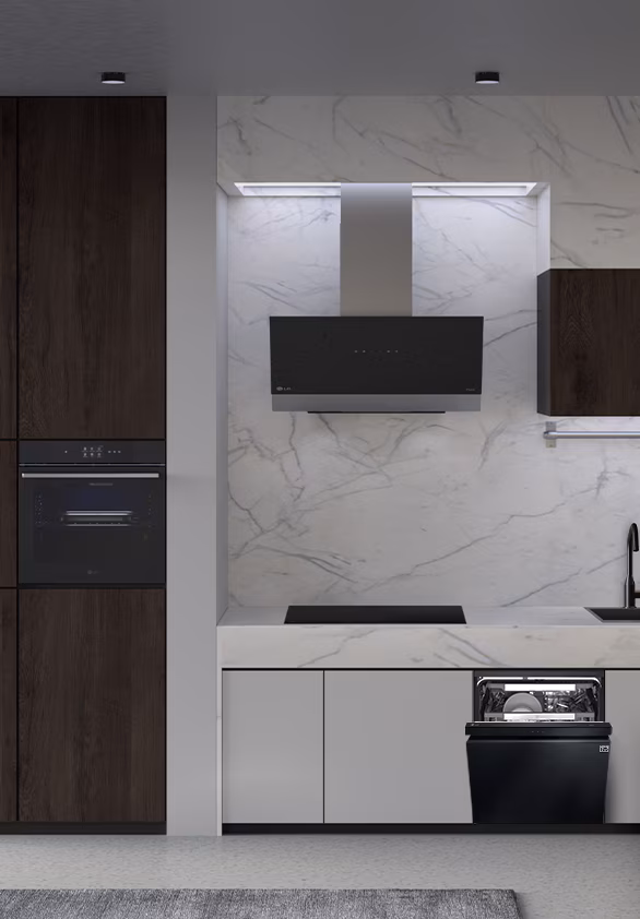 Gaya & harmoni Matte Black LG QuadWash Dishwasher