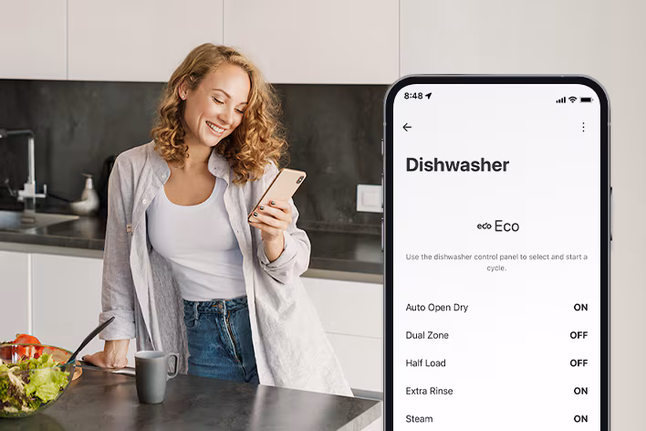 Personalisasi tetapan LG QuadWash Dishwasher