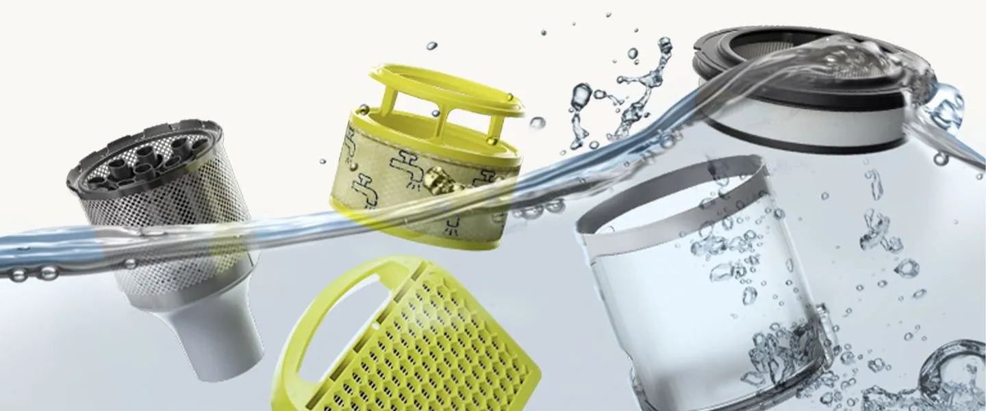 Washable cyclone dan filter