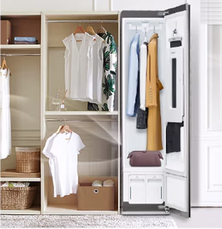 Ciri Dehumidification LG Styler sedut kelembapan dalam wardrobe